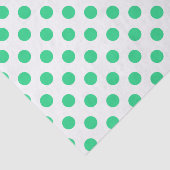 緑と白の水玉模様 薄葉紙 (詳細)