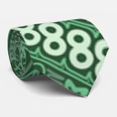 "緑と白の無限"永遠のイメージネックタイ ネクタイ (ロール)