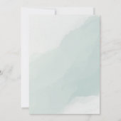 緑と白の結婚式招待状 招待状 (裏面)