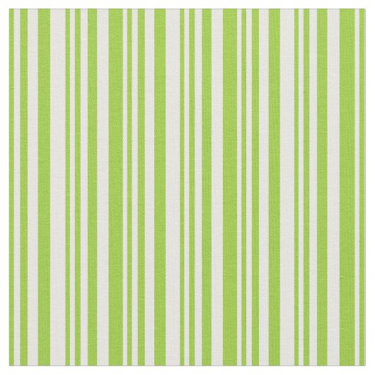 緑と白の線 ファブリック (クローズアップ)
