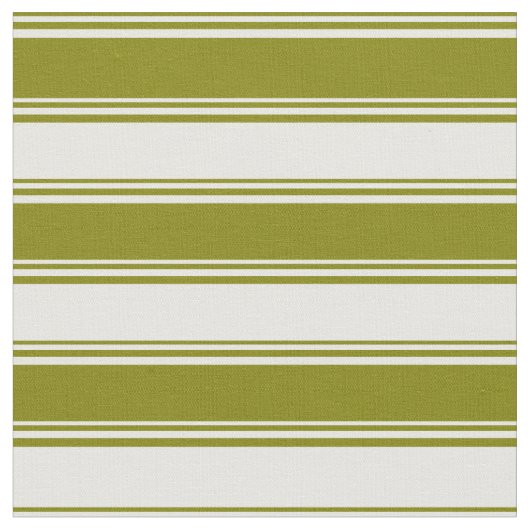 緑と白の線 ファブリック (クローズアップ)