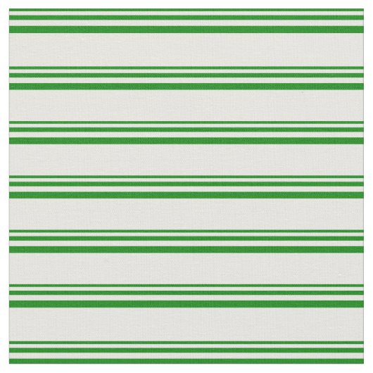 緑と白の線 ファブリック (クローズアップ)