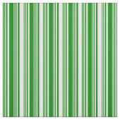 緑と白の色のストライプ ファブリック (見本)