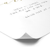 緑と白の花が輝きを愛結婚し ポスター (角)