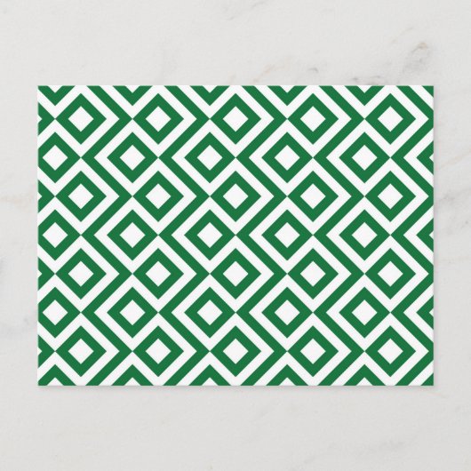 緑と白の蛇行 ポストカード (正面)
