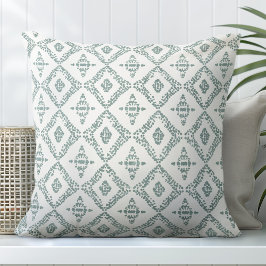 緑と白の装飾装飾用クッション クッション