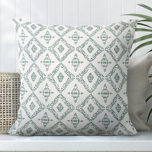 緑と白の装飾装飾用クッション クッション