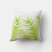 緑と白の離れアクセント装飾用クッション クッション (裏面)