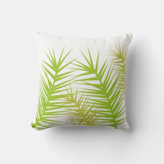 緑と白の離れアクセント装飾用クッション クッション (正面)