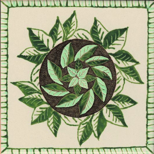 緑と白の離れポスター ポスター