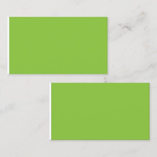 緑と白のWebサイ縁どト コーリングカード (正面/裏面)