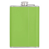 緑と白のWebサイ縁どト フラスク (裏面)