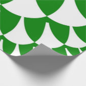 緑と白はかりで測 ラッピングペーパー (角)