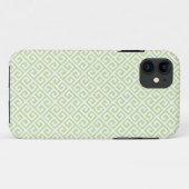 緑と白ギリシャ語鍵パターンiPhone 5ケース Case-Mate iPhoneケース (裏面(横))