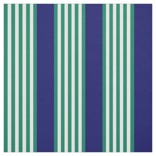 緑と白ストライプの文様 ファブリック (見本)