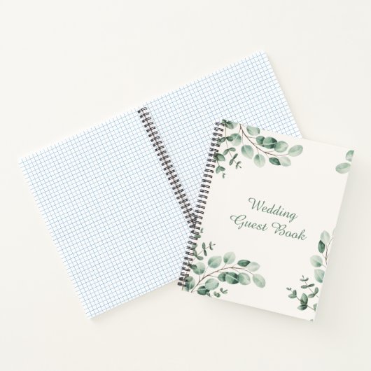 緑と白ボヘミアン結婚の螺旋 ノートブック (内部)