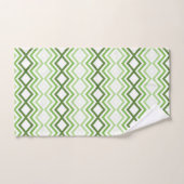 緑と白モダンのバスタオルセット バスタオルセット (ハンドタオル)