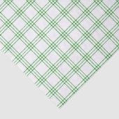 緑と白モダンのプレイドティッシュペーパー 薄葉紙 (詳細)