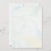 緑と白素朴の花結婚夏 招待状 (裏面)