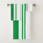 緑と白 バスタオルセット (インサイチュ)