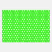 緑と白 ラッピングペーパーシート (正面2)