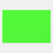 緑と白 ラッピングペーパーシート (正面)