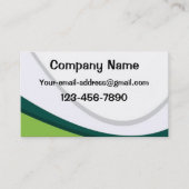 緑と白 名刺 (正面)