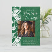 緑と白 招待状 (スタンド正面)