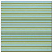 緑と空の青の色のストライプ ファブリック (見本)