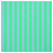 緑と空の青の色の線 ファブリック (見本)