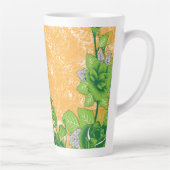 緑と空を華美飾る文様 カフェラテマグ (右)