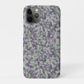 緑と紫のカモフラージュ抽象画 Case-Mate iPhoneケース (裏)