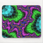 緑と紫のギア マウスパッド (正面)