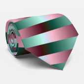 緑と紫のストライプネクタイ ネクタイ (ロール)