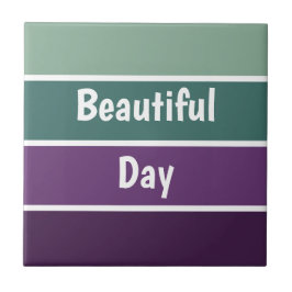 緑と紫のストライプ タイル