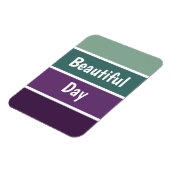 緑と紫のストライプ マグネット (左側)