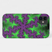 緑と紫のスノーフレーク Case-Mate iPhoneケース (裏面(横))