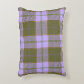 緑と紫のタータンチェックプレイドスコティッシュシームレスパ アクセントクッション (正面(垂直))