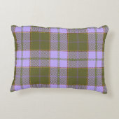 緑と紫のタータンチェックプレイドスコティッシュシームレスパ アクセントクッション (裏面)