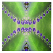 緑と紫のデザイン タイル (正面)