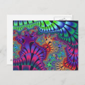 緑と紫のメルト ポストカード (正面/裏面)