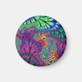 緑と紫のメルト マグネット