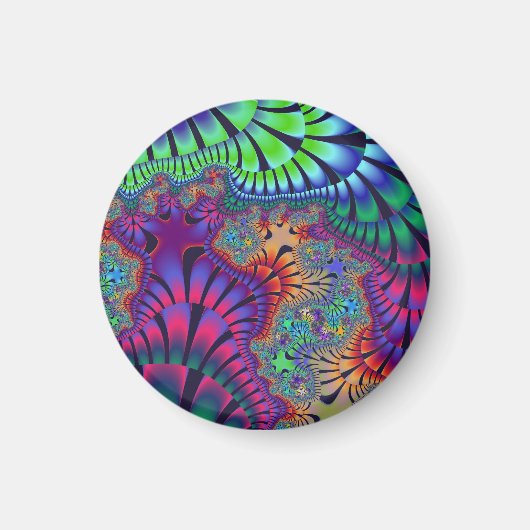 緑と紫のメルト マグネット (正面)