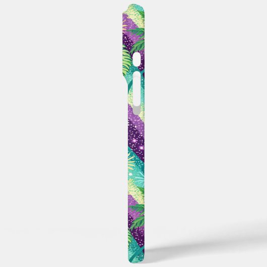 緑と紫のヤシ Case-Mate iPhoneケース (裏面 / 左)