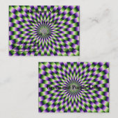 緑と紫のリンクぽちゃぽちゃの名刺 名刺 (正面/裏面)