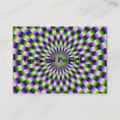 緑と紫のリンクぽちゃぽちゃの名刺 名刺 (裏面)