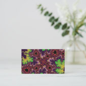 緑と紫の斑点 名刺 (スタンド正面)