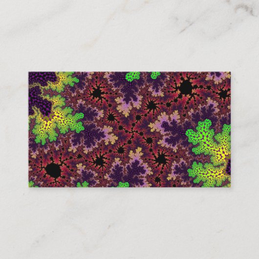 緑と紫の斑点 名刺 (正面)