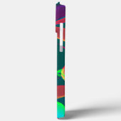 緑と紫の花柄 Case-Mate iPhoneケース (裏面 / 左)