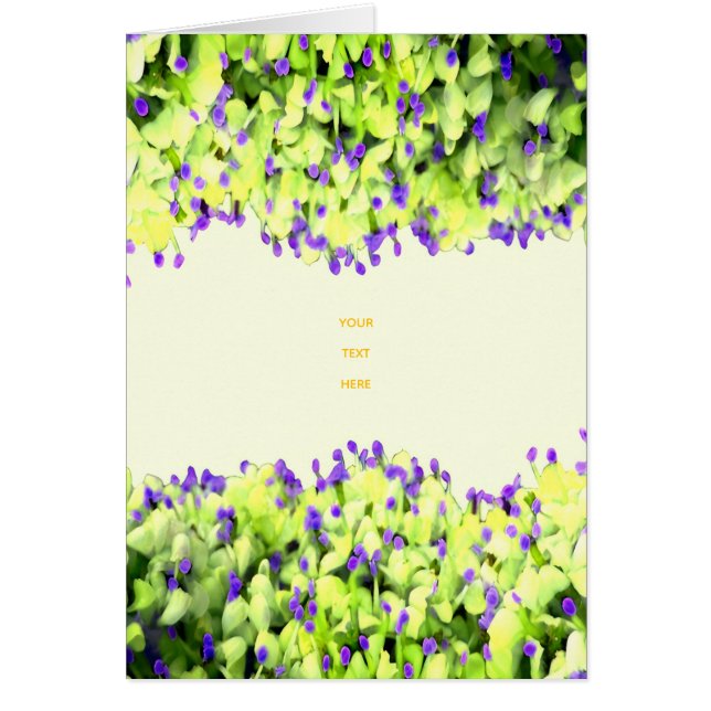 緑と紫の花 (正面)